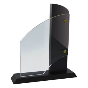 Placa Homenaje Metacrilato con Madera 22 cm.