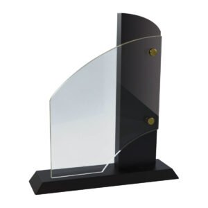 Placa Homenaje Metacrilato con Madera 20 cm.