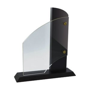 Placa Homenaje Metacrilato con Madera 18 cm.