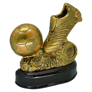 Trofeo bota con balón