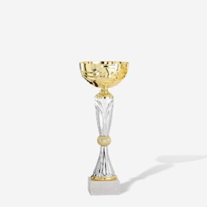 Copa vaso oro y plata 30 cms.