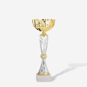 Copa vaso oro y plata 38 cms.