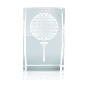 Piojito cristal óptico golf grabado 3D