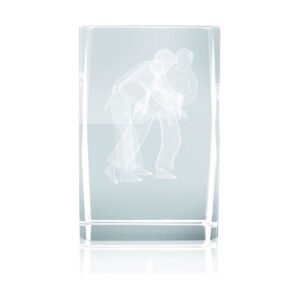 Piojito cristal óptico judo grabado 3D