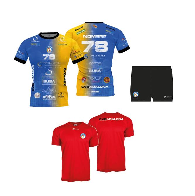 Pack Competición Líbero CV Badalona con Mallas